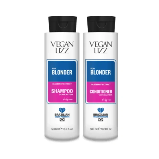 Vegan Lizz For Blonder Shampoing et Après Shampoing 2x500ml Vegan Lizz For Blonder Shampoing et Après Shampoing 2x500ml