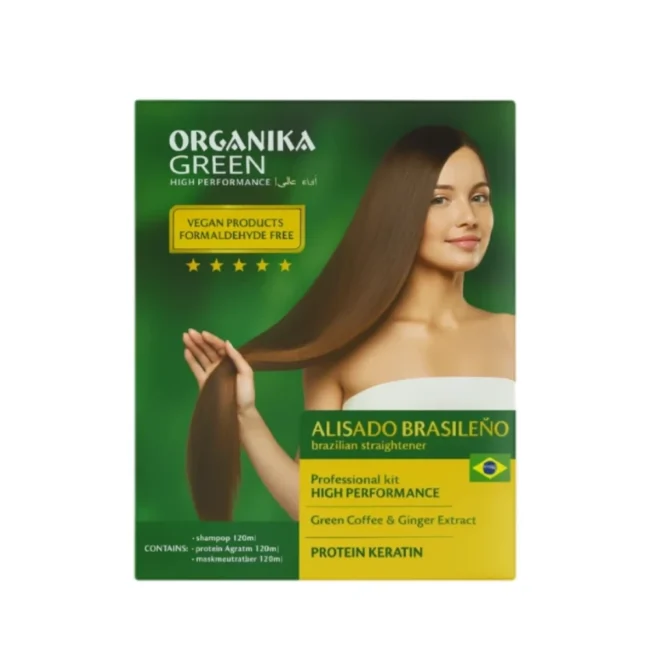 Vegan Lizz Organika Green Kit Lissage 0% Formol 3x120ml Vegan Lizz Organika Green Kit Lissage 0% Formol 3x120ml